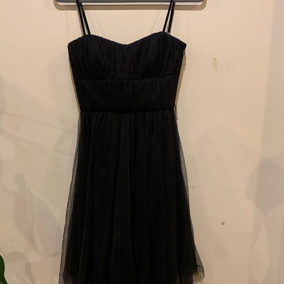Banana Republic Black Tulle Dress - Picture 3 of 8